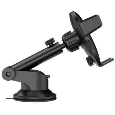 Support de téléphone de Voiture, Support de Tableau de Bord, Universel Rotatif à 360 °, Bras Extensible avec Un Bouton de déverrouillage pour Téléphone portable de 5,8 à 9 cm 20 cm avant étirem (1/4)