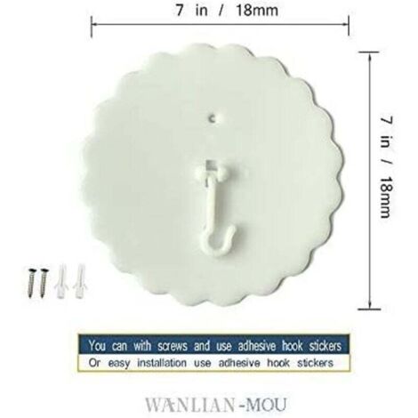 Crochets De Plafond Super Glue Dome - Crochets Pour Moustiquaire Et Baldaquin De Lit 18 Cm Lot De 2 Installation Facile Sans Clous 99410592 Crochets De Plafond Super Glue Dome - Crochets Pour Moustiquaire Et Baldaquin De Lit 18 Cm Lot De 2 Installation Facile Sans Clous 99410592