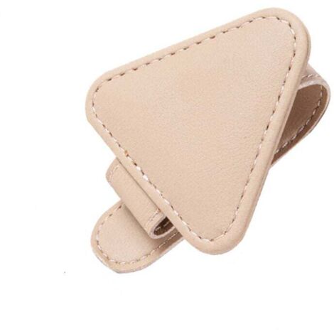 Lot de 2 Supports de Lunettes de Soleil Magnétiques en Cuir pour Pare-Soleil de Voiture Accessoires Universels pour Cartes de Ticket