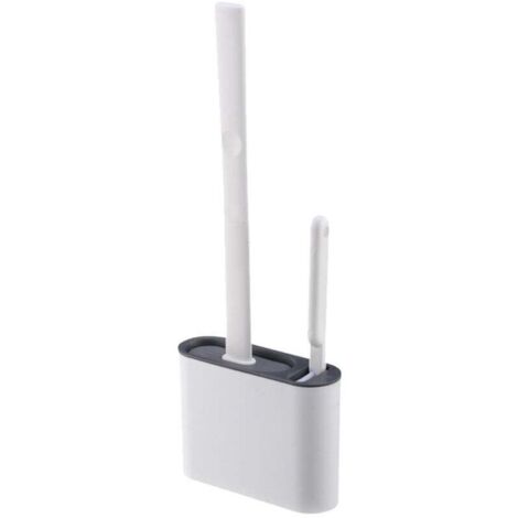 Brosse WC Mural,Brosses De Toilette Et Supports,Brosse Loo,Brosse Toilette Silicone Plate (1/4)