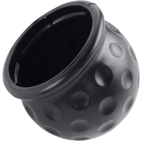 2 sets of universal protective devices for trailer hitches - rubber - black -50mm - for caravans, trucks, and trailers