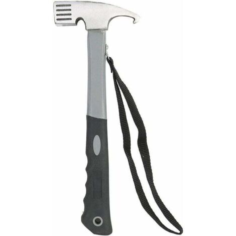 Marteau de Camping, Maillet de Camping, Extracteur de Piquets de Tente, Marteau Multifonction en Aluminium à Haute Teneur en Carbone avec Extracteur de Piquets de Tente pour Camping en Plein Ai (1/4)