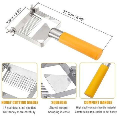 2 Fourchettes à Décapsuler Le Miel En Acier Inoxydable - Outils Apiculture Pour Ruches, Désoperculation - 10