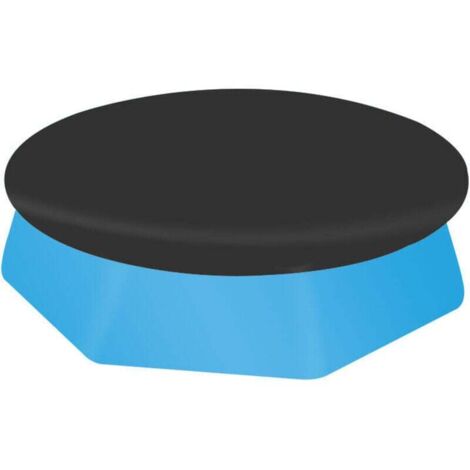 Bache Piscine Ronde pour Piscine Ronde 183 cm, Couverture de Piscine, Matériau Amélioré, Plus épais et Durable, Résistant à la Poussière et aux Feuilles, Facile à Installer, noir (183cm)