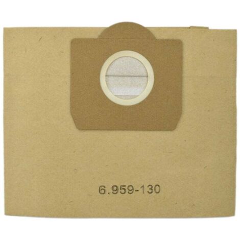 Sac aspirateur Karcher 6.959-130.0 filtre à sac papier pour WD 3 MV 12pcs (1/4)