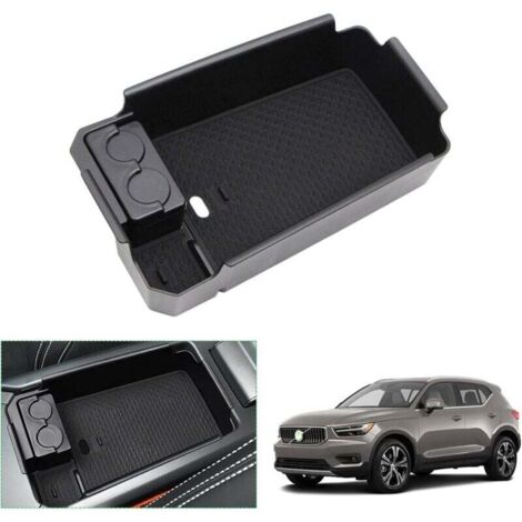 XC40 2018-2022 Boîte de Rangement pour Accoudoir,Accessoires Volvo XC40 (Noir)