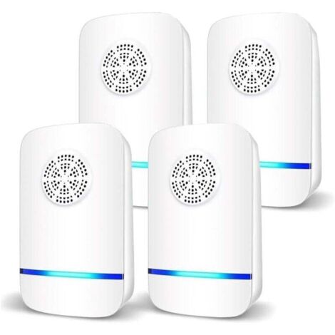Répulsif Ultrasonique pour Souris 4 Pack,Anti-Rats,Silencieux,Non-Toxique, Efficace Contre Les Souris et Les Rats, sans Radiation Répulsif à Ultrasons Anti Rongeurs