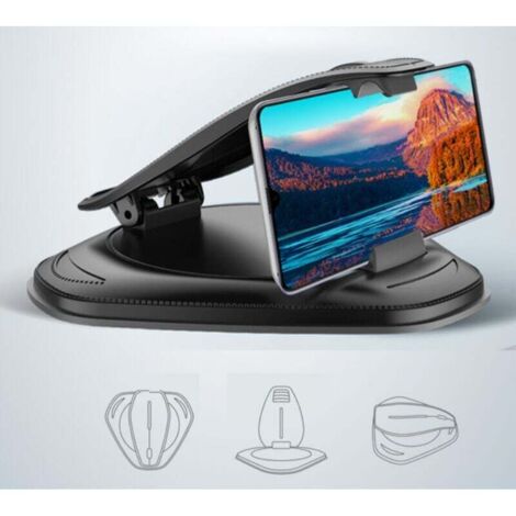 Support de téléphone Portable pour Voiture, Tableau de Bord, Support de téléphone Portable pour Voiture Universel pour iPhone Samsung Galaxy Huawei OnePlus Xiaomi LG Smartphone (1/4)