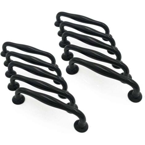 10X Poignées et boutons de tiroir Cuisine Armoire Porte Poignées Placard Tiroir Chambre Meubles Tirer Entraxe 96 mm (1/4)