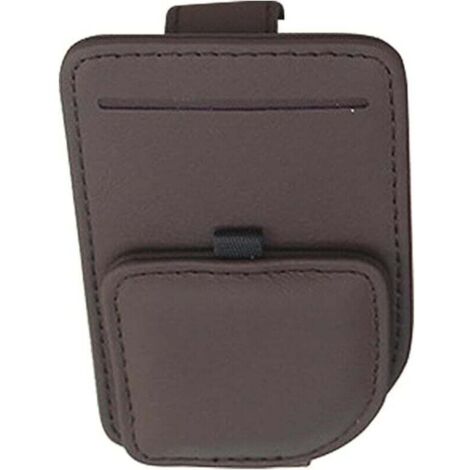 Porte-lunettes de soleil pour visière de voiture, clip de carte de ticket, pochette de rangement pour pare-soleil de voiture, clip de carte de ticket, clip de lunettes de soleil pour visière de (1/4)