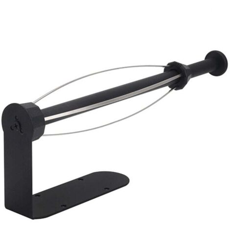 Porte Sopalin sans Perçage, Porte Rouleau Essuie Tout Mural Auto-Adhésif à Suspendre, Noir Support Sopalin Effet Amortissant, pour Cuisine Salle de Bains, Fournis avec Colle Et Vis (1/4)