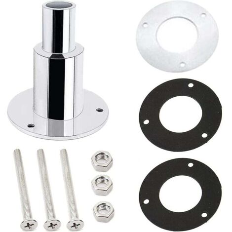 Raccord traversant de Coque de Bateau, Évent de carburant marin,24mm SystèMe D'éChappement Universel En Acier Inoxydable Raccord à Travers La Coque Bateaux RéDucteur De Tuyau D'éChappement (dro