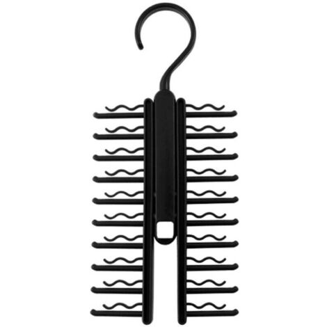 Porte-Cravates 1Pièces Cintres Porte-Cravates Cintre Rotatif à Cravate Porte-Cravate Réglables Cintre de Ceinture Cravate Rack Crochet Support de Cintre de Ceinture pour Cravates Foulards