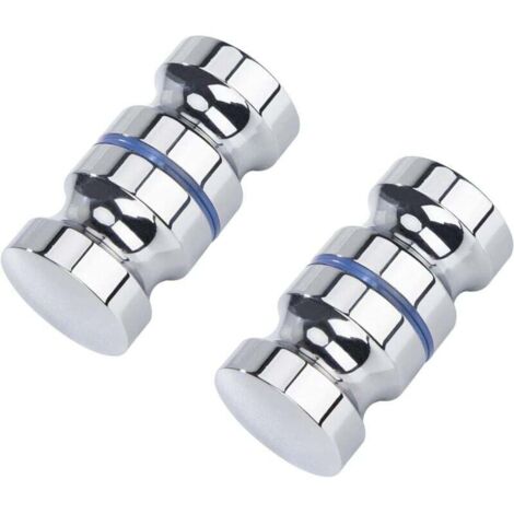 Lot de 2 poignées de porte de douche - 30 mm Convient pour salle de bain, cuisine et bureau (1/4)