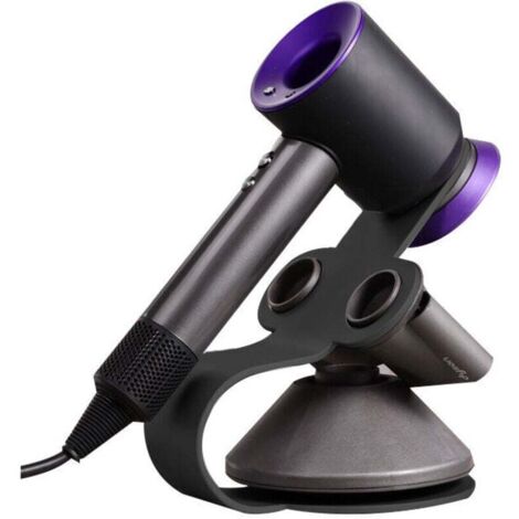 Support de sèche-cheveux pour Dyson Supersonic, support en aluminium, noir (1/4)