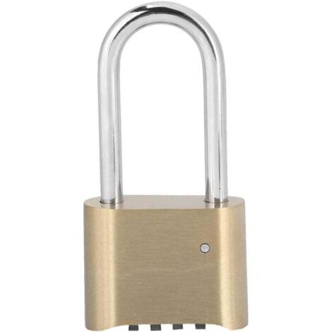 Cadenas à Combinaison à 4 Chiffres, Serrure à Combinaison pour Bagages, Cadenas à Verrouillage étanche en Laiton pour L'école, Gymnase, Casier de Hangar Extérieur