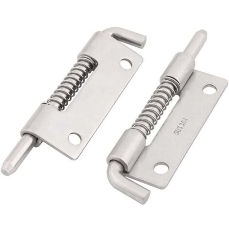 2PCS Loquet A Ressort Targette A Ressort Verrou de Porte Serrure Pour Meuble Portail Garage acier inox 304 (1/3)