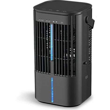 Climatiseur Portable, Personnel Refroidisseur d'air Portatif, 900mL Climatiseurs Mobile Silencieux, Mini Clim Climatisation, 90° Oscilación, 3 Vitesses, Ventilateur, Purificateur d'air, Maison,