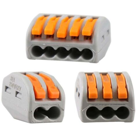 Bornes De Connexion Rapide Avec Levier - Connecteurs électriques Flexibles - Neuf Emballé - EAN 0791386438319