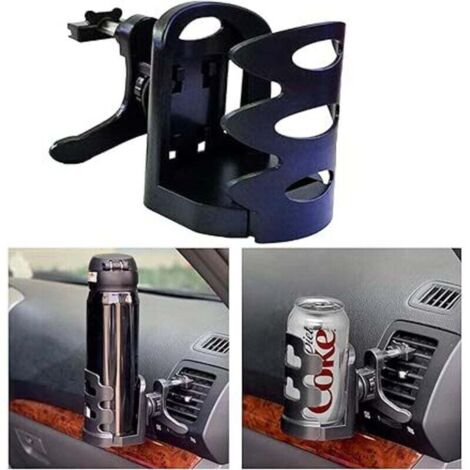 Porte-gobelets pour Auto Bouteille Amovible et Universel avec Support Réglable pour Grille D'aération de Voiture, Tasse de Café de Thermos de Boisson pour la Taille Différente de Bouteille d'ea