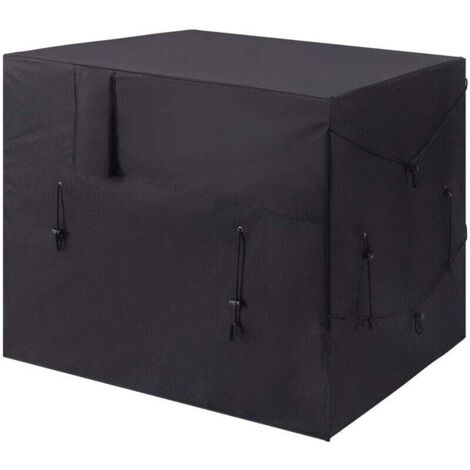 Housse de Chauffage de Piscine, Housse de Pompe à Chaleur de Piscine réglable, Housse de mobilier d'extérieur imperméable en Tissu Oxford 210D pour climatiseur, mobilier, 101x86x78cm