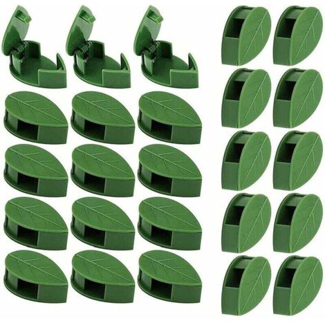 Montage Mural d'escalade De Plantes, Clip Fixation Mur Végétal, Support Vignes en Forme Feuille, Clips Montage Mural d'escalade Plantes, pour Clip De Fixation De Plante, Fixation De Fil (1/4)