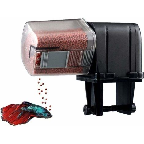 175 ML Mangeoire à Poisson Automatique WiFi Smart App Chargement USB Distributeur Automatique de Nourriture pour Poissons Distributeur Automatique de Nourriture(Noir),