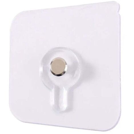 Fixation Cadre Sans Percer, 10pcs Clou Adhésif Mural Attache Tableau sans Poinçon Trou Transparent Crochet Collante de Suspension Accroche Cadre Photo pour Art Mural Miroir Salon Salle Bain Cui
