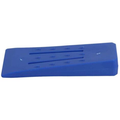 cales d'abattage 6 pouces, outils de coupe d'arbre en plastique de pour guider la stabilisation de l'arbre, ensemble de fournitures d'abattage de coin de tronçonneuse,Lot de 3, Bleu