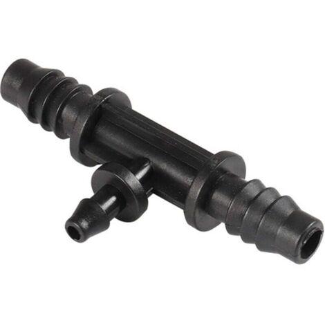 Lot de 5 raccords de tuyau goutte à goutte cannelés de 4 mm et 7 mm de diamètre intérieur pour système d'irrigation agricole de jardin (1/4)