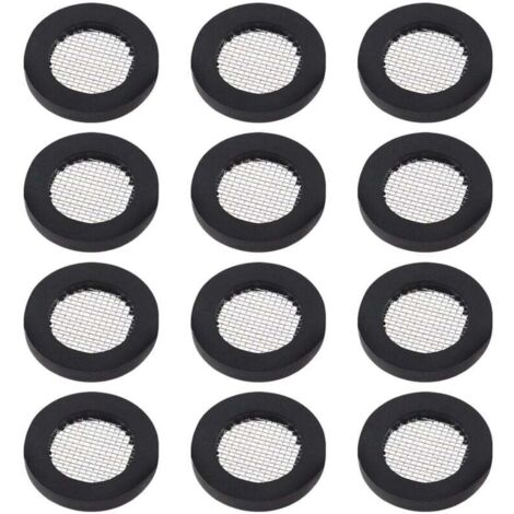 20 Pièces Joint Torique Joint Pomme de Douche Filet Filtre en Acier Inoxydable Joint Rondelle en Caoutchouc avec pour 1/2 Pouces Têtes de Douche
