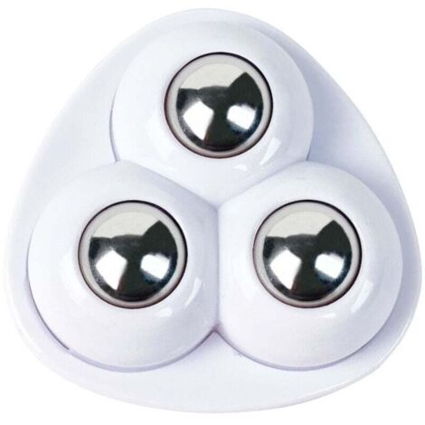 20 Pièces Mini Roulettes Pivotantes, Petite Roulettes pour Meubles, 360 Degrés Roulettes à Billes, 3 Bille D'acier Roulettes, Mini roue universelle pour petit meuble, bac poubelle