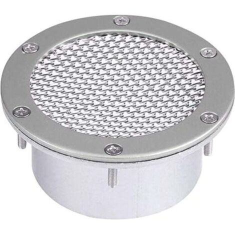 Entrées d'air de Voiture, Entrée d'air de Pare-Chocs de Grille de Conduit d'air de Voiture de Course Universelle pour Prise d'air Froid (Argent)