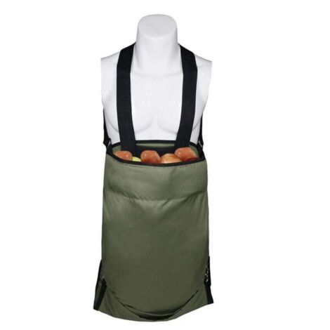 Jardin Fruit Cueillette Tablier - Grand Cueillir des Fruits Sac À Toute épreuve Tissu Oxford - Poches de Rangement Vertes pour Fruits