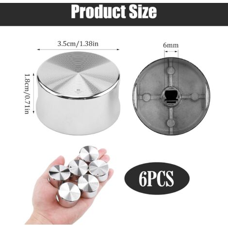 5 Boutons Universels Gris Multi-axes Pour Four - Neuf - Compatible Diverses Marques