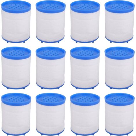 12 Pièces Élément de Filtre a Eau Robinet Éléments Filtrants pour Robinet Élément de Filtre Robinet Anti Calcaire Filtres à Eau pour Robinet pour Évier, Cuisine, Salle de Bain (1/5)