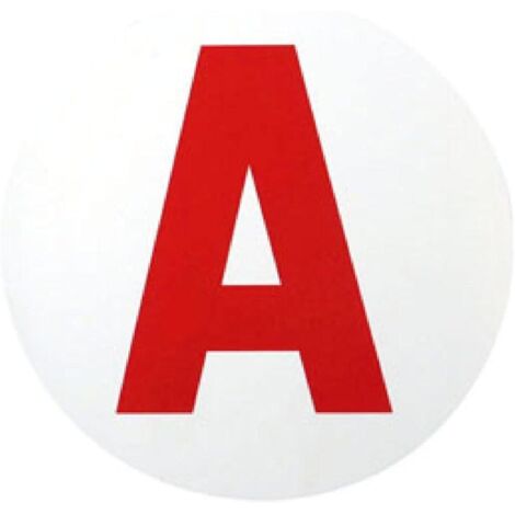 A Jeune Conducteur 2PCS “A” avec Le Principe d’adsorption électrostatique, Pas de Colle ou de Ventouse, Coller et enlever à Plusieurs reprises sans Laisser de Trace 15cm (1/5)