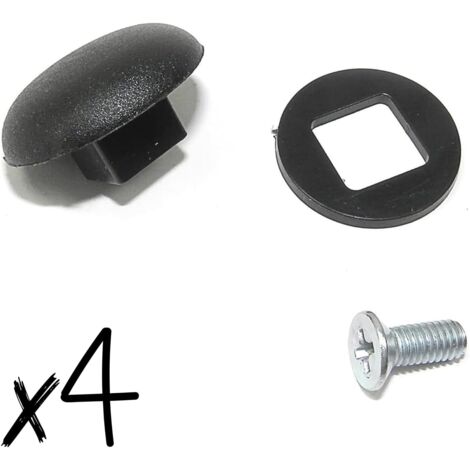 (Lot de 4) Ecrou borgne, clips support de fixation pour vitre latérale fenêtre custode pour AX BERLINGO C1 C8 EVASION SAXO XSARA ZX 106 107 205 206 306 309 406 806 807 PARTNER AYGO OEM 857312 857379