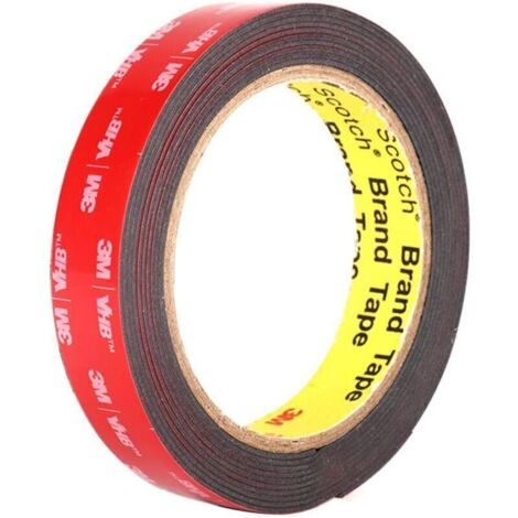 Ruban adhésif divers Ruban Adhésif Double Face Extra Fort VHB Ruban de montage, Étanche et Résistance Aux Hautes Températures 2 cm 5 m 1,1 mm d'épaisseur Ikodm