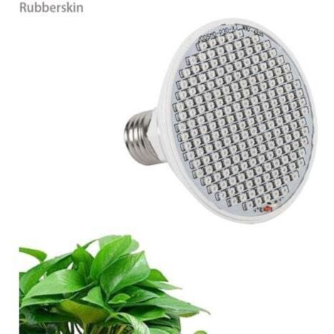Ampoule de culture LED 20 W, panneau E27 haute puissance à spectre complet, 200 LED pour culture hydroponique en serre, fleurs et plantes en pot pour plantation intérieure