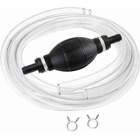 Manuel Pompe De Transfert De Carburant Avec 2M Siphon Tuyau Portable De Pompe à Main à Débit élevé à Siphon Pour Essence De Gaz Essence Diesel Huile Liquide Réservoir De Poissons