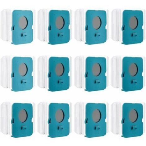 12 Pièces Sac à Poussière Clean Station pour Samsung Bespoke Jet VCA-ADB95,VS20A95923W, Sacs de Rechange pour Aspirateur, Sacs d'Aspirateur, Accessoires pour Aspirateurs