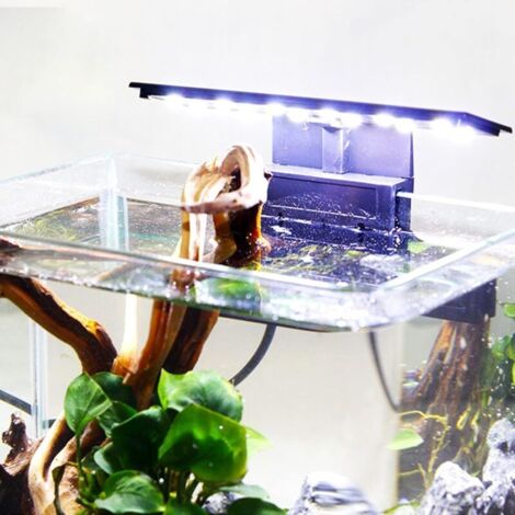Éclairage d'aquarium X3 Aquarium LED lampe d'aquarium 220V 6W plantes aquatiques et poissons Nano Aquarium Éclairage
