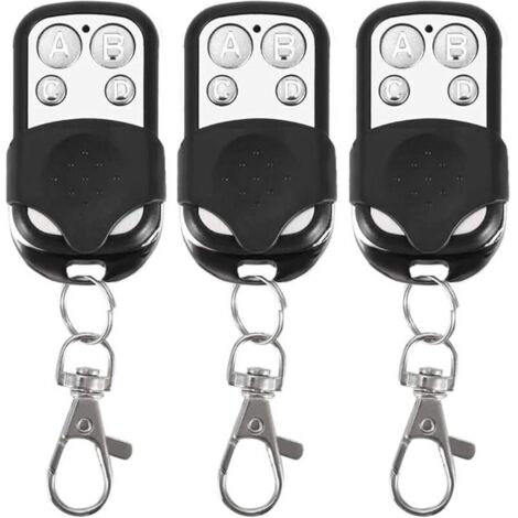 Lot de 3 télécommandes universelles, à Code Fixe, avec fréquence de 433,92 MHz, pour Portail Automatique (1/4)
