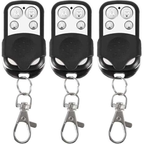 Lot de 3 télécommandes universelles, à Code Fixe, avec fréquence de 433,92 MHz, pour Portail Automatique (1/4)