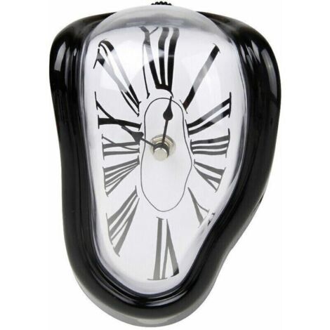 Horloge à quartz Salvador Dali à chiffres arabes, silencieuse, idéale pour étagère ou bureau (1/3)