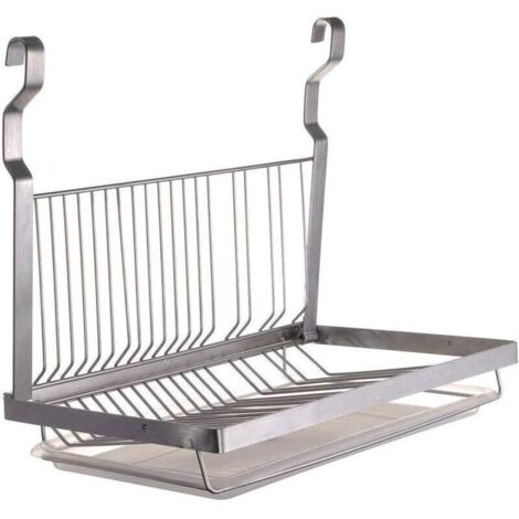 Égouttoir à vaisselle mural pliable en acier inoxydable (39,5 x 26,5 x 5,5 cm) (1/3)