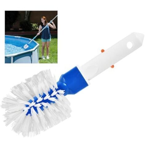 Brosse Piscine Ronde Brosses pour Nettoyage Piscine Brosse d'angle de Nettoyage Accessoires Piscine pour Nettoyage des Piscine, Salle de Bain, Cuisine, Angles