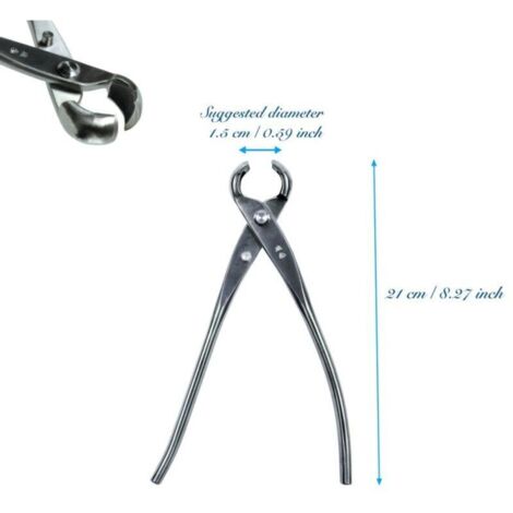 Sécateur Bonsaï Traditionnel – Lame Acier Inoxydable 210 mm, Bord Rond, Coupe Précise pour Droitiers