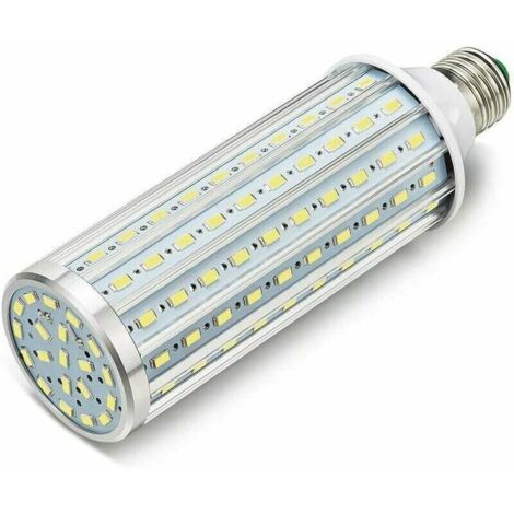 Ampoule Led, E27 60W 6000K 5850LM 550W Ampoule de haute puissance en aluminium de conversion équivalente, AC85-265V, réverbère de LED, 360 degrés projecteur, pour le garage, allée,Irisfr(1Pcs,lum